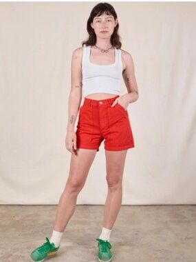 NWOT Big Bud Press Work Shorts Red Size Small